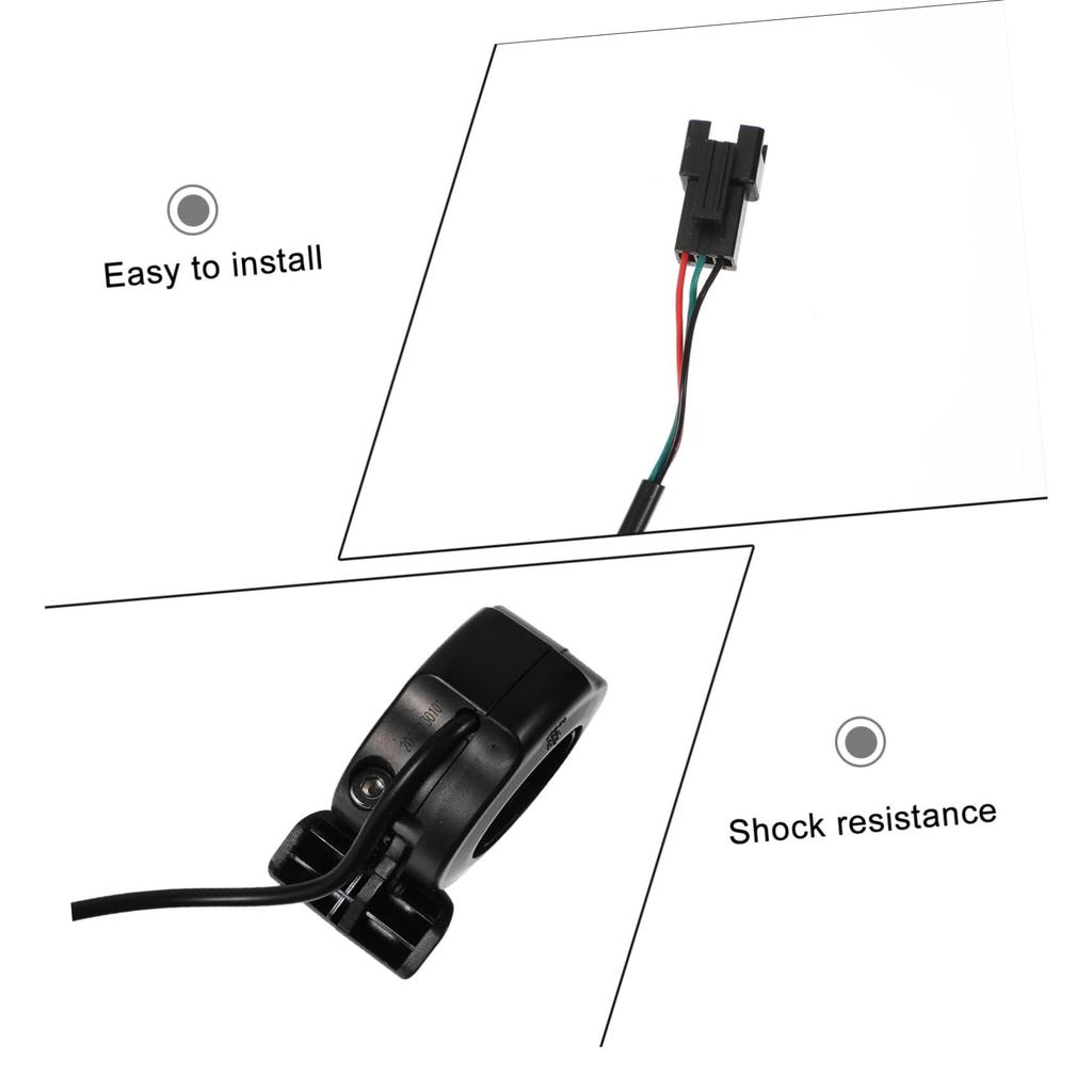 ELAYARD Speed Control Assembly Electric Bike E-bike Throttle Speed Control Finger Trigger Throttle Electric Bike Speed Control Black