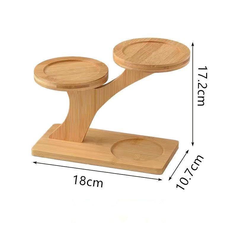 Unique Tree Branch Shaped Succulent Pot Stand Wooden Desktop Succulent Plant Pots Holder Flowerpots for Windowsill Tabletop Decor