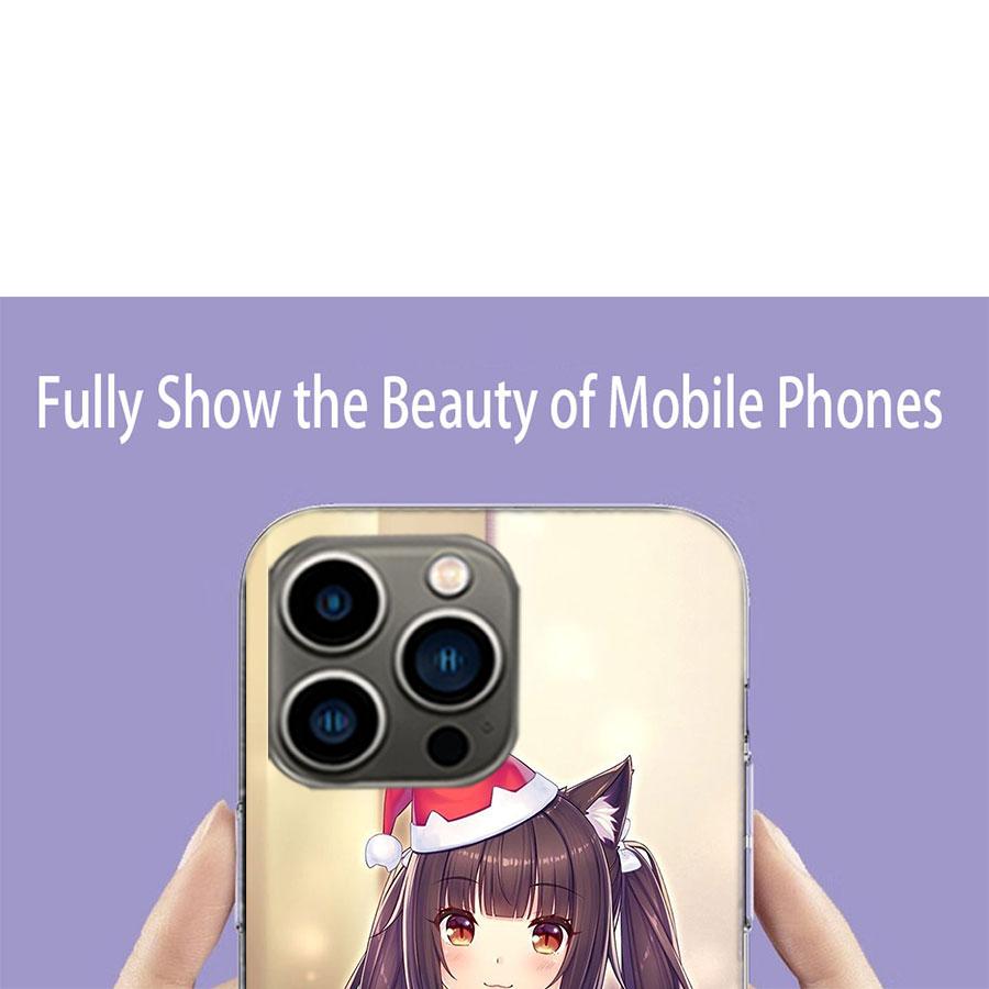 Chocola Nekopara Phone Case For Iphone 17 Air 15 Pro 14 Plus 16 Pro Max 12 13 Mini 11 16E X XS Cover Cute Fundas
