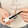 PU Leather Lanyard Pen Holder with Keychain Pen Case Pen Pouch Portable Pen Clip