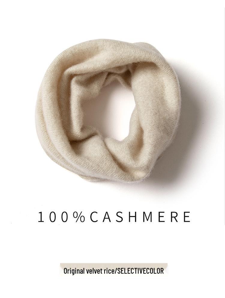 Men's Warm Cashmere Pullover Snood: Soft Knitted Dickey Scarf for Autumn and Winter Neck Protection