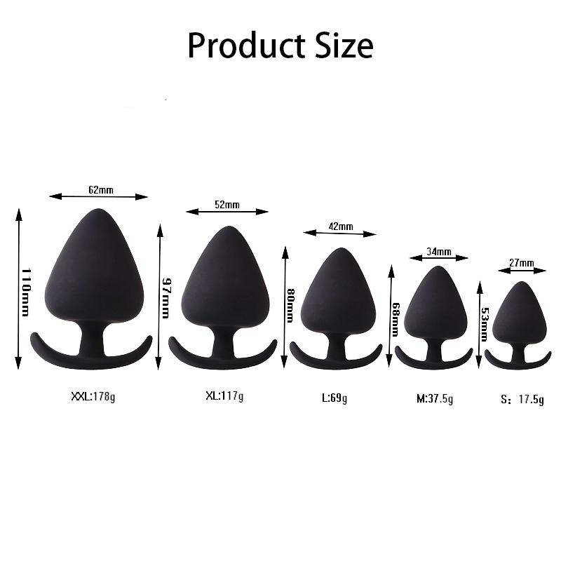 5 Different Sizes Anal Plug Trainer Dildo Massage Prostate Stimulator For Men Women Butt Plugs Sex Toys For Couples SM Adults 18