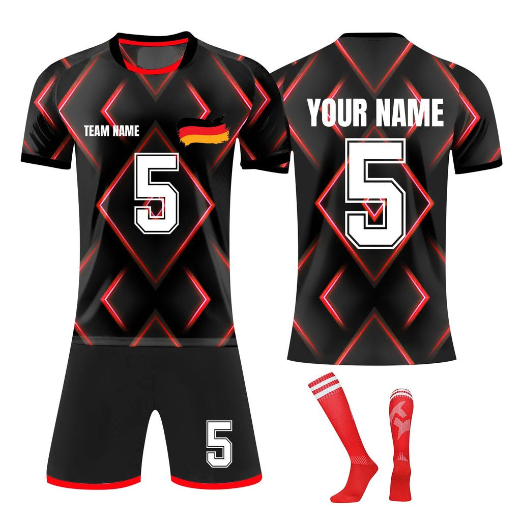 Kit magliette personalizzate uomo e ragazza con nome e numero maglie da calcio personalizzate per ragazzi tuta da allenamento