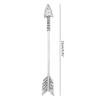 Simple Metal Arrow Hair Sticks Retro Hair Bun Holder Chinese Hair Clip Antique Hair Chopsticks Women Hair Accessories