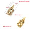 Copper Inlaid Colored Diamonds 26 English Letter Pendant Personalized Hip Hop Fat Letter Pendant Accessories Vd1381