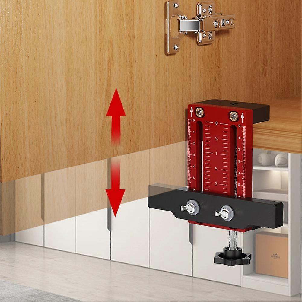 Cabinet Door Installation Positioner Tool Free Adjustable 60mm Alloy For Professional And DIY Cabinet Assembly