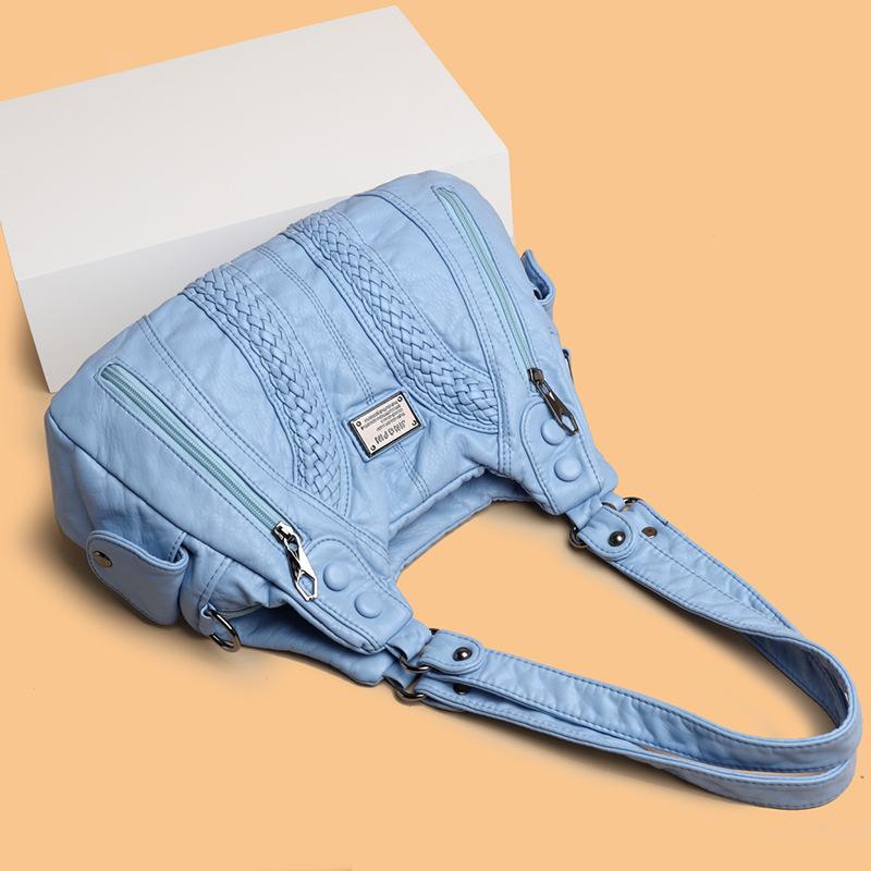 Hot-selling women's bags New version women's tote bags Large capacity handbags Women's rivet woven shoulder bags