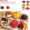 Hemoton 6Pcs Artificial Cake Set, Fake Simulation Realistic Food, Imitation Faux Fruit Cake Dessert, for Kitchen Party Decoration Display Props Model