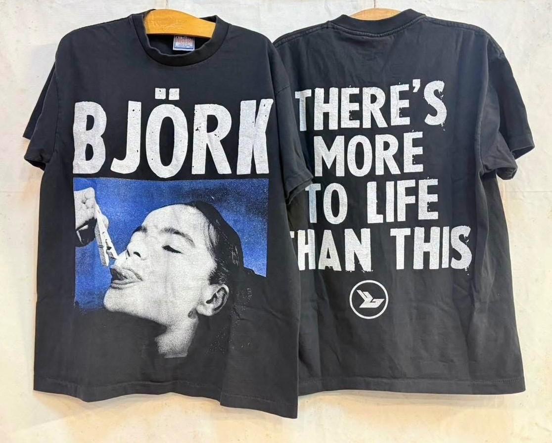 BJORK Vintage 90s Band Debut Album Rare Size XL Single Stitch T-Shirt REPRINT XXXL