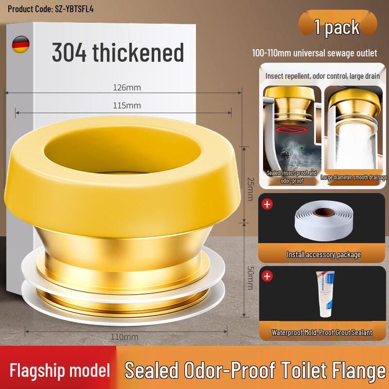 Youshu Stainless Steel Toilet Flange Seal Kit