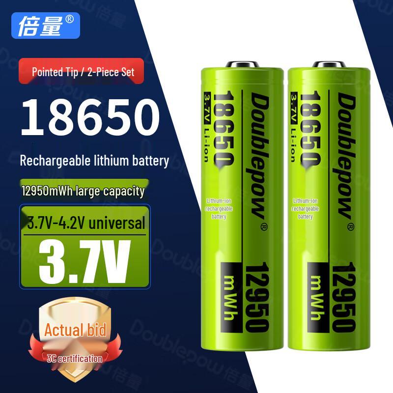 Doublepow 18650 Li-ion Batteries and Smart Charger CN plug (adapter included)