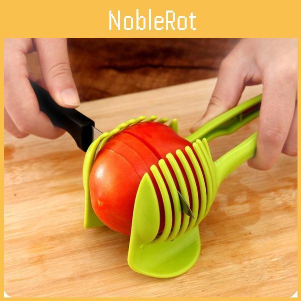 Portable Lemon Tomato Slicer Kitchen Fruit Cutter Red City Slicer