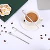 4PCS Stainless Steel Coffee Stirring Spoon, 5inch Coffee Stirrers Ice Tea Spoon, Beverage Cocktail Stirrers Stir, Tiny Salt Condiment Spoons, Drink