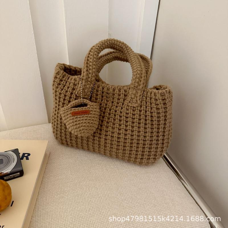 New woven bag women s bag handbag wool bag handmade bag urban simplicity хаки