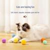 Self-Entertainment Cat Toy: Silent Plush Ball & Bite-Resistant Stick for Kittens