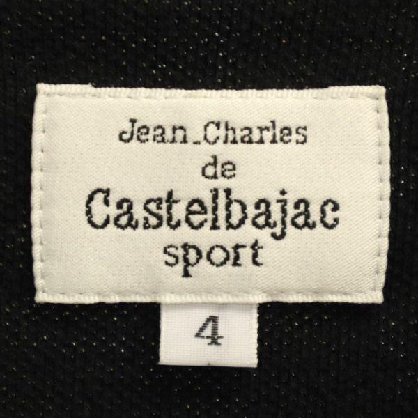 CASTELBAJAC SPORT Wappen Long Sleeve Polo Shirt 4 Beige Kanoko Fabric Men's Used