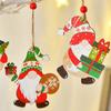 Navidad 2022 Boże Narodzenie Gnomy Drewniane Zawieszki Ozdoba Choinkowa Dekoracja Bożonarodzeniowa Do Domu Nowy Rok