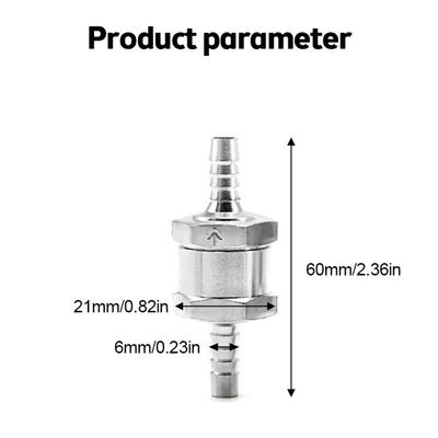 Petrol Fuel Line Way Fuel Check Valve Anti-corrosion For Carburetor High Performance Non Return White 6/8/10/12mm
