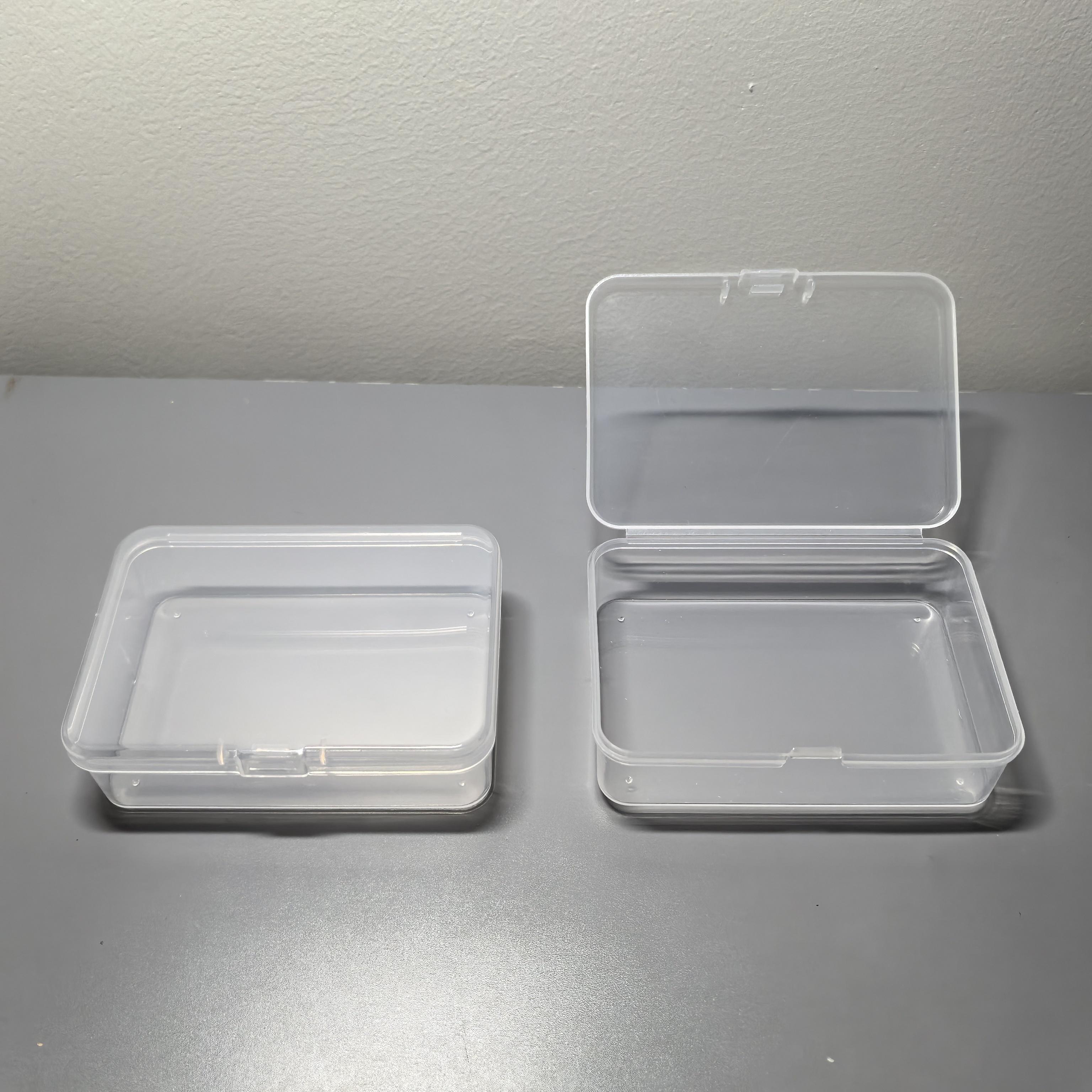 Small Transparent PP Storage Boxes - Multifunctional Portable Sticker and Jewelry Organizer Accessory Storage 1 PCS