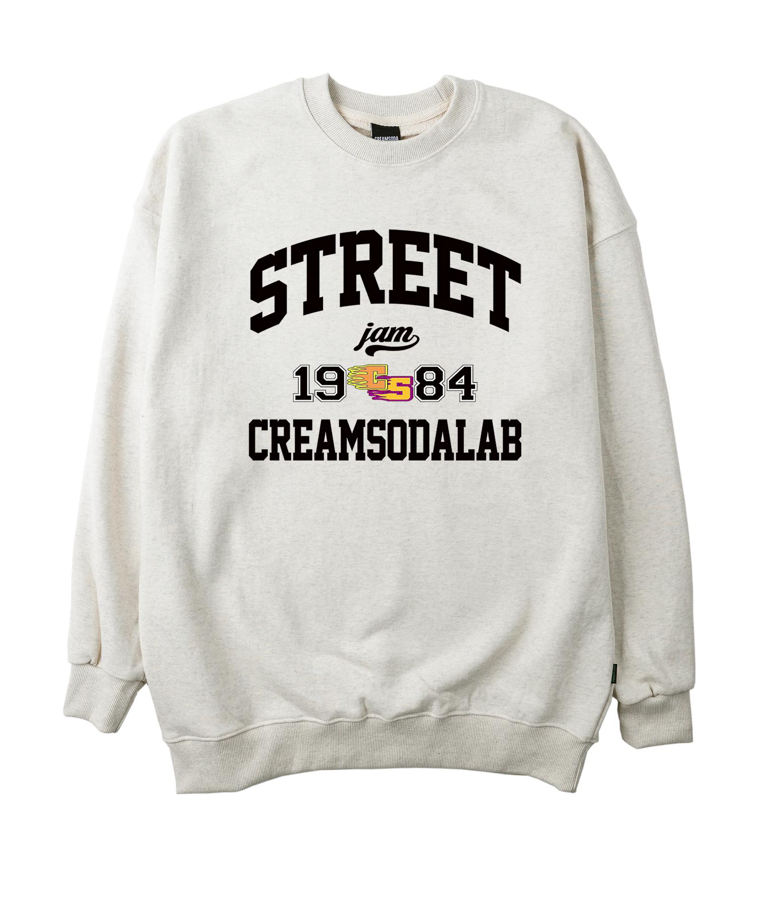 Свитшот Cream Soda Lab Street Jam 1984 Овсяный Черный 1(M)