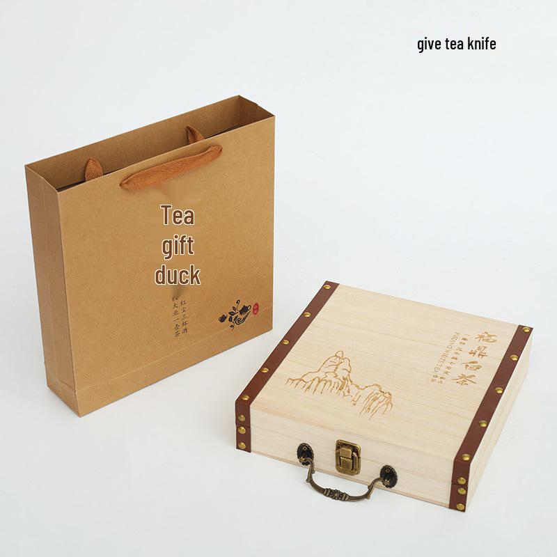 357g Solid Wood Pu-erh Tea Cake Storage Box - Universal Single Cake Gift Packaging