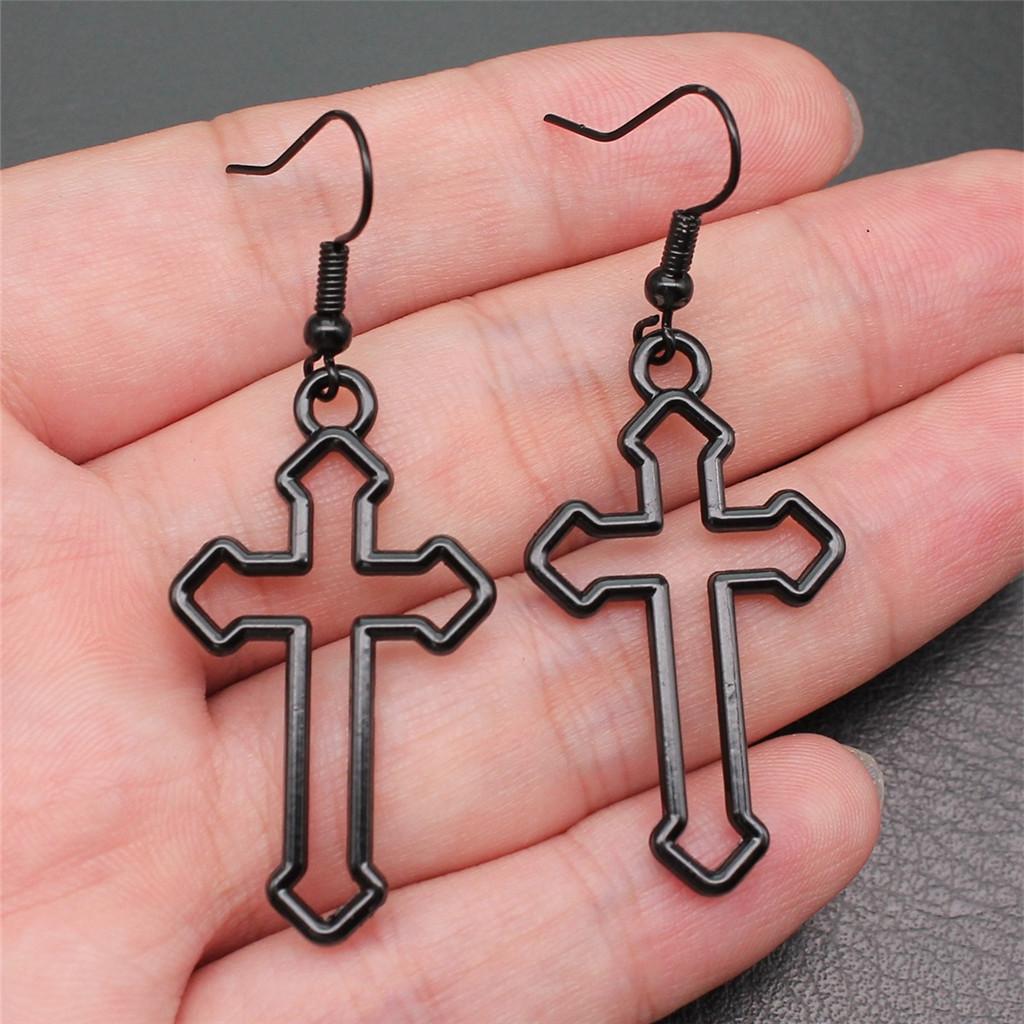 Casual Handmade Cross Amulet Drop Earrings Thoughtful Friendship Gift for Office Wear