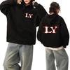 Hot Singer LOLA YOUNGT Double Sided Logo Printed Hoodie New Men Women Fashion Y2k Pullover Unisex Fleece Long Sleeve Sweatshirt