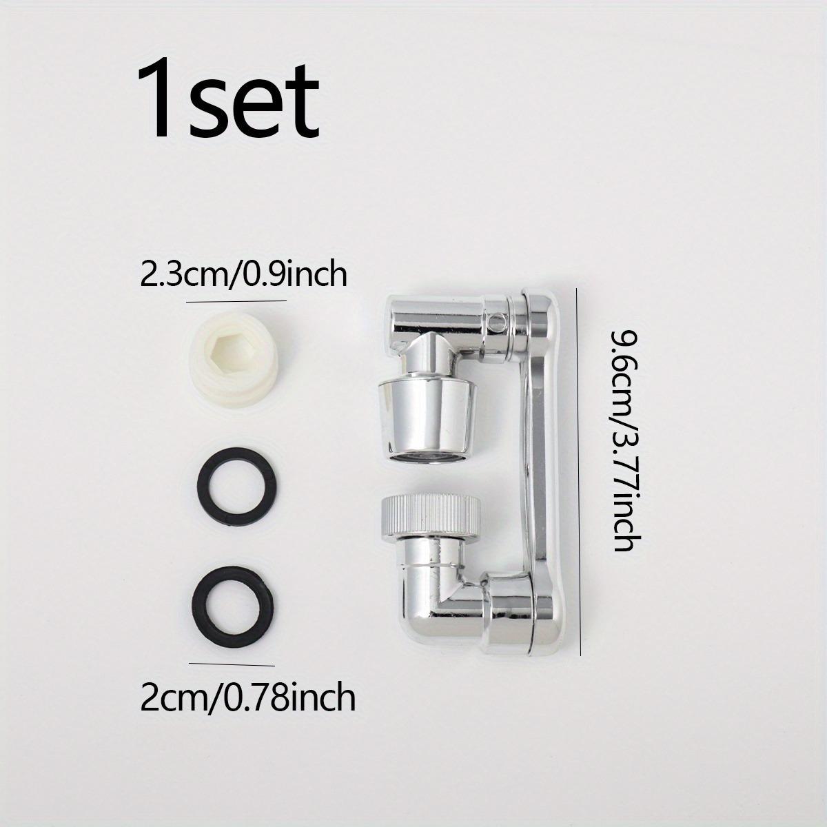 

1/4 комплекта - Многофункциональный адаптер для головки распылителя крана с вращением на 1080°, удлинитель крана, аэратор, насадка-пузырь для защиты от брызг, кухонные инструменты для крана