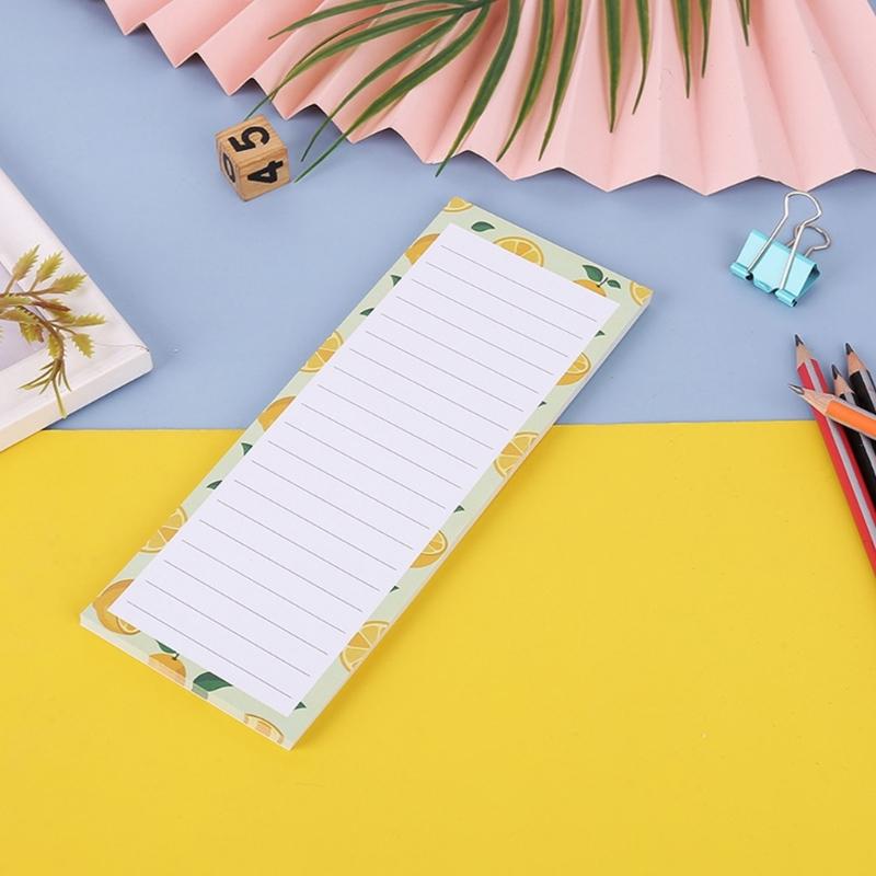 4 Pack Magnetic Memo Pads Reusable Refrigerator Notepad for Shopping Grocery Lists Family Schedule Planning Paper Pads