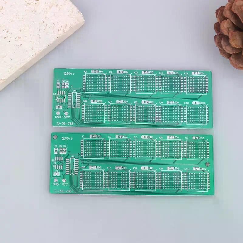 BGA-Chip-Lötübungsplatine Kit Dezimale Fließlichter Lehre Praktisches Training Lötübung Einzelteile