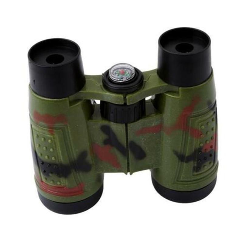 Children Outdoor Binoculars Training Equipment Models Early Education Parent-child Interactive Puzzle Toys With Lanyard Compass