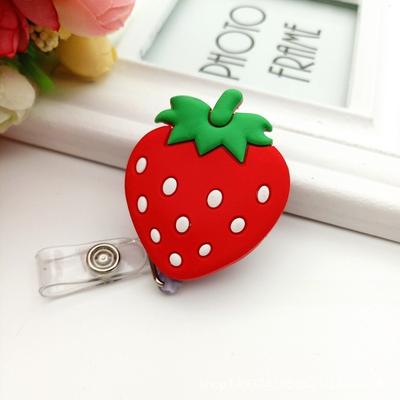 1 Piece High Quality Silicone Retractable Nurse Badge Holder Clip Fruits Dolphin Sunflowers Students ID Card Holder