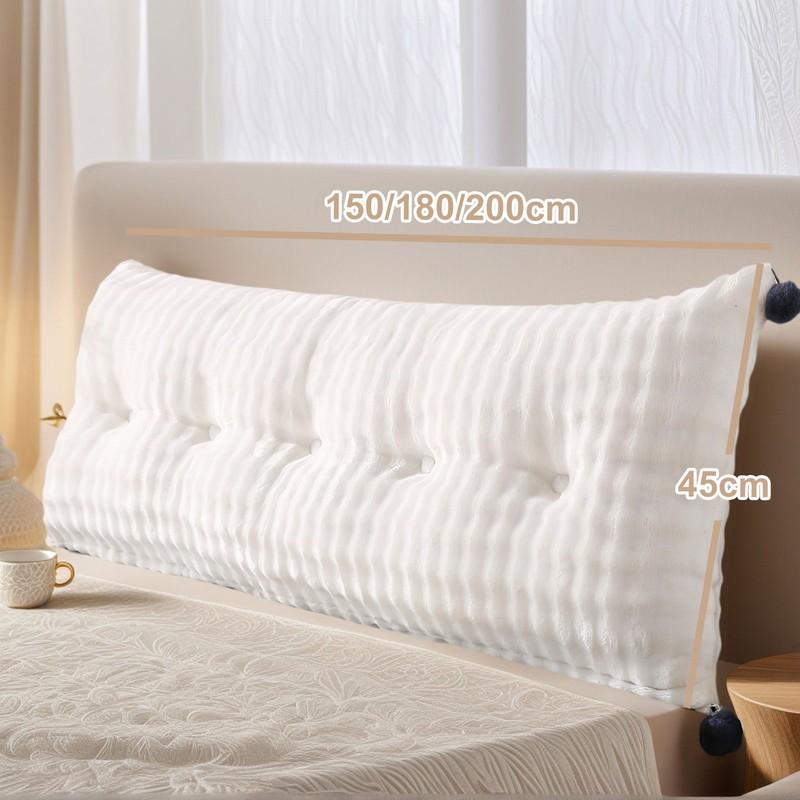 Odnímatelný čelo postele čtecí polštář, plyšový zádový polštář, klínový polštář na postel a pohovku