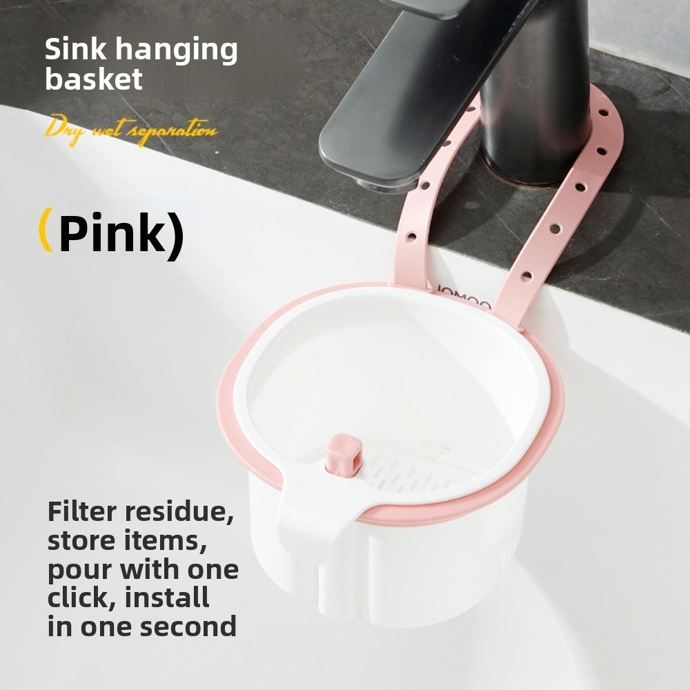 Press Dumping Waste Kitchen Sink Filter Strainer Openable Bottom Kitchen Waste Collector