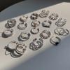Women's Hip-Hop Style Silver Open Ring - Retro Niche Design
