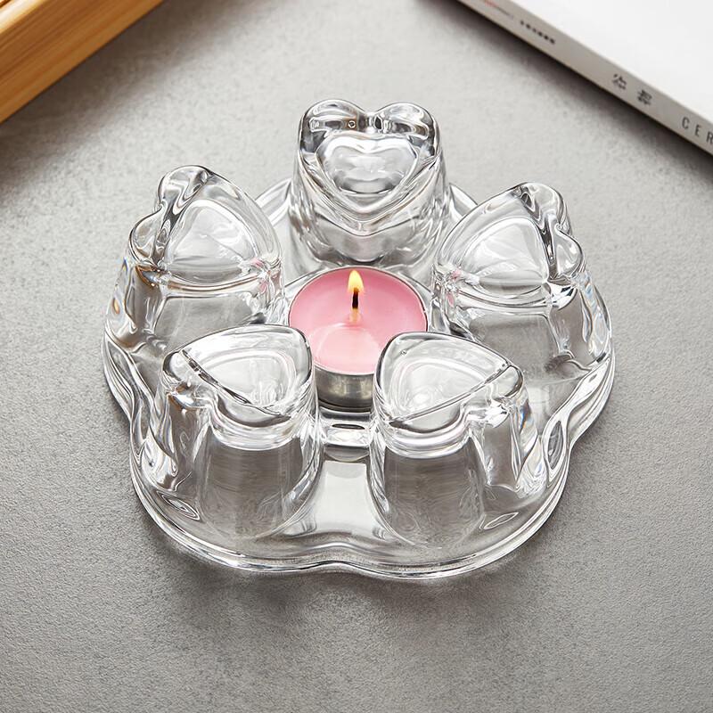 Лю Чанмин Стеклянный Подсвечник Подогреватель для Чая