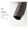 2025 Spring/Autumn Women's Genuine Lambskin Lapel Jacket - Trendy Short Casual Leather Coat