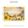 4pcs/1 Set Linen Placemats, Sunflower and Gnome Design Placemats, Table Decor, Home Decor,Party Catering Decor, Holiday Placemats,12x18 Inch Placemats