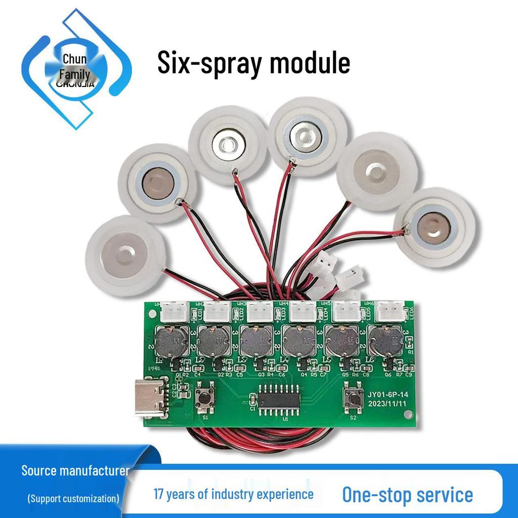 Multi-Spray Aroma Humidifier Module with Atomizing Sheet & Electronic DIY Board