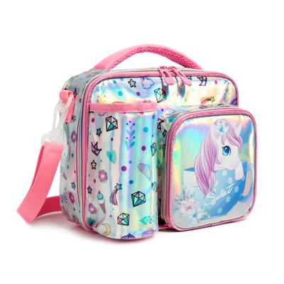 Meetbelify Lunchtasche für Mädchen, Kühltasche für Kinder, Jungen und Mädchen, isolierte Kindergarten-Lunchtasche, Thermotasche mit Riemen, Tasche für die Schule