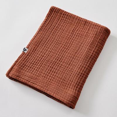 Drap De Douche 70 X 130 Cm Gaze De Coton Unie Gaïa - Gaïa Terracotta