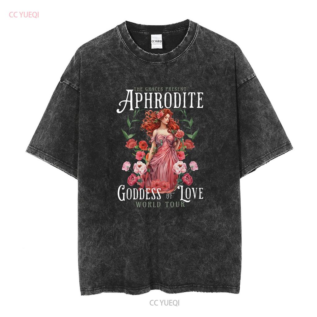 Aphrodite Griechische Göttin T-Shirt Vintage Band Mythologie Ballett Core Göttlich Weiblich Mermaidcore Athene Persephone Hades Götter