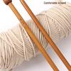 Carbonized Bamboo Knitting Needles Set - DIY Scarf & Crochet Tools, Thick & Straight Needles