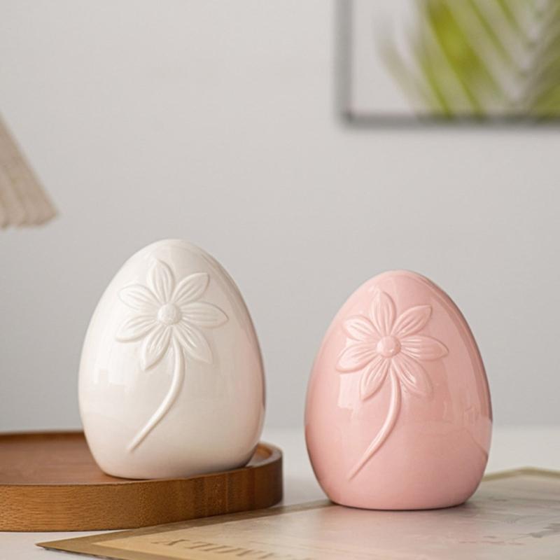 Uova di Pasqua in Ceramica Ornamento Perfetto per l'Ambientazione del Festival Intramontabili Centrotavola Decorazioni Artistiche per la Casa
