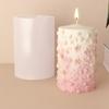 Easy to Use Sturdy Silicones Molds Home Accessory Portable for Customes Candle Creation with Fine Flowers Embossments
