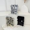 Borsa a tracolla per telefono con paillettes Mini borsa a tracolla scintillante con tracolla a catena Borsa a tracolla Piccola custodia per telefono per donne ragazze Festa Appuntamento Uso quotidiano