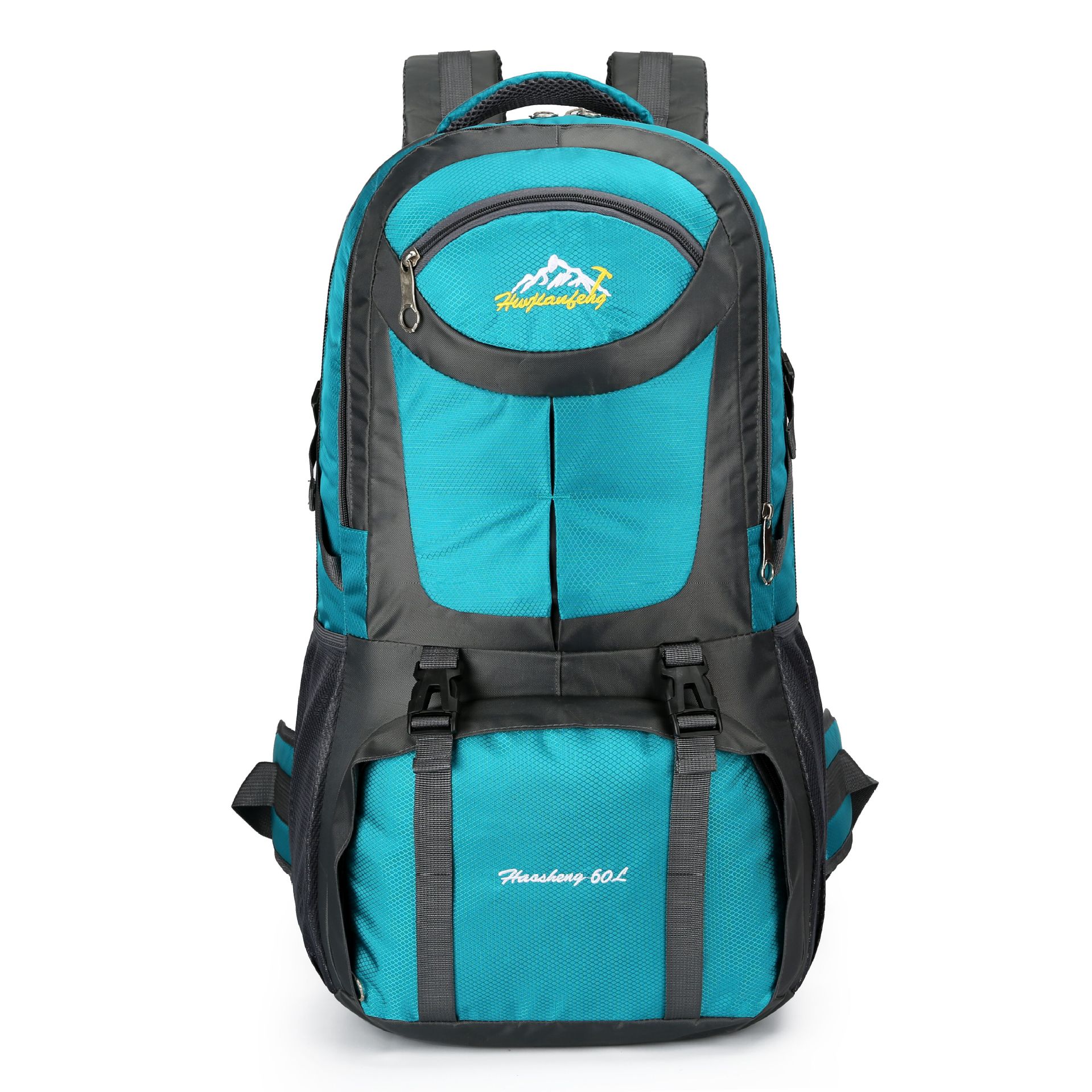 

Сумка для альпинизма и походов, рюкзак для занятий спортом на открытом воздухе большой вместимости, 60 л озеро синий