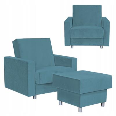 Alicja Reclining Armchair with Sleeping Footrest and Storage