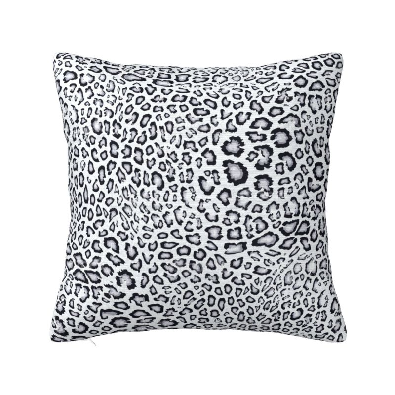 Custom Leopard Print Pillow Case Decoration Luxury Animal Skin Outdoor Cushions Square Pillowcase