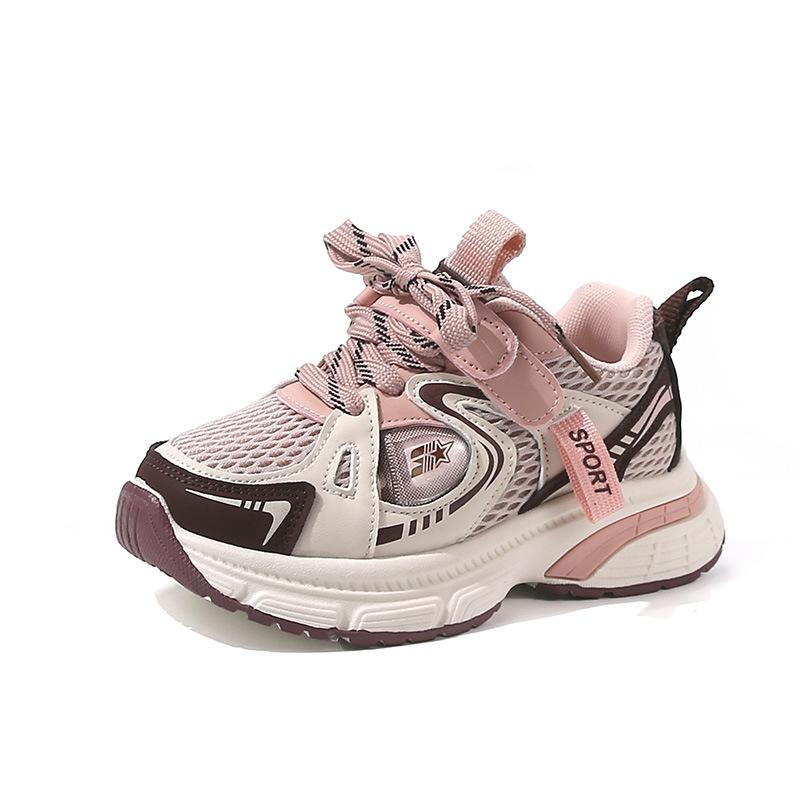 

Boys shoes autumn 2025 new children s breathable sports shoes running non-slip middle and older children s boys dad trendy shoes 31 [Inner Length 19.5CM] розовый